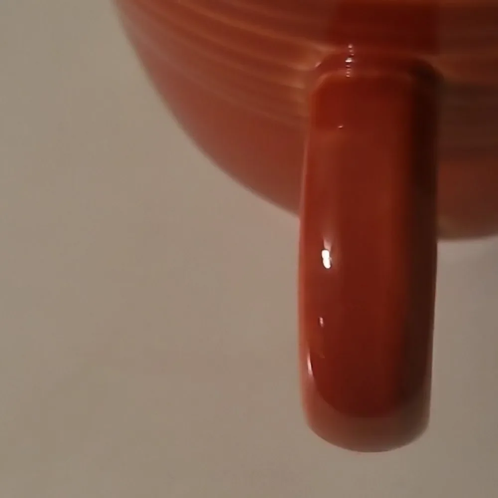 Fiestaware Red Cup and Saucer Set